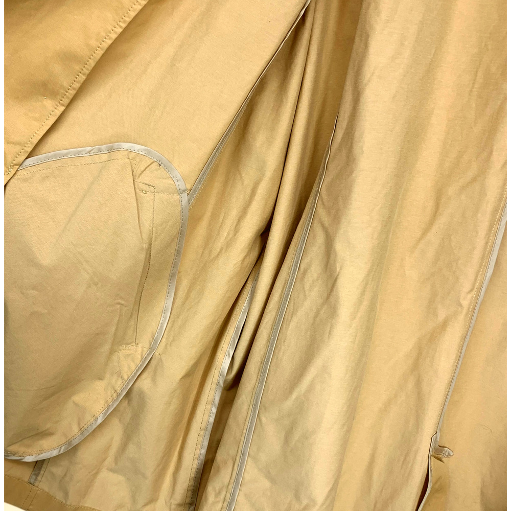 NWT Lane Bryant Sz 18 Golden Tan Short Trench Coat Belted Double Breasted - Picture 3 of 9